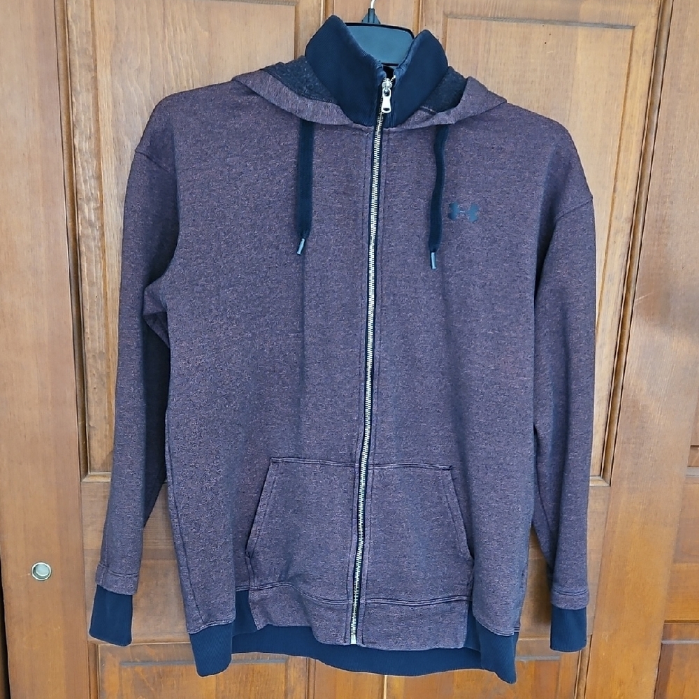 Under Armour Plum Zip-Up Sweatshirt with Hood